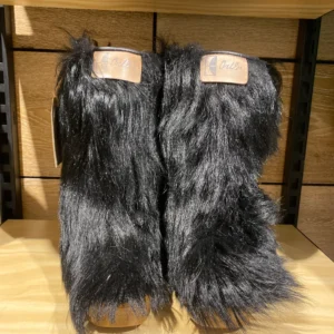 Vintage Ortles Goat Hair Après Snow Boots