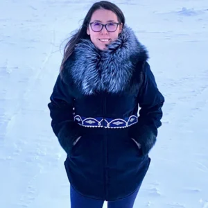 leather jacket with fur